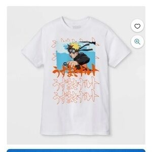Naruto Shippuden Collection Tee T-shirt Top White Size M